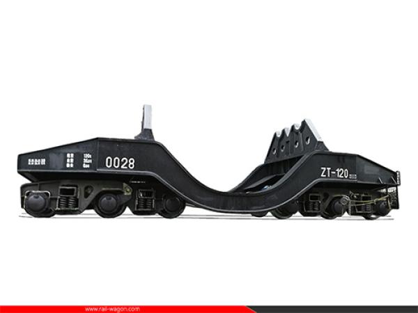 120T Hot Metal Transfer Wagon Melton Iron Ladle Car 1435mm Standard Gauge